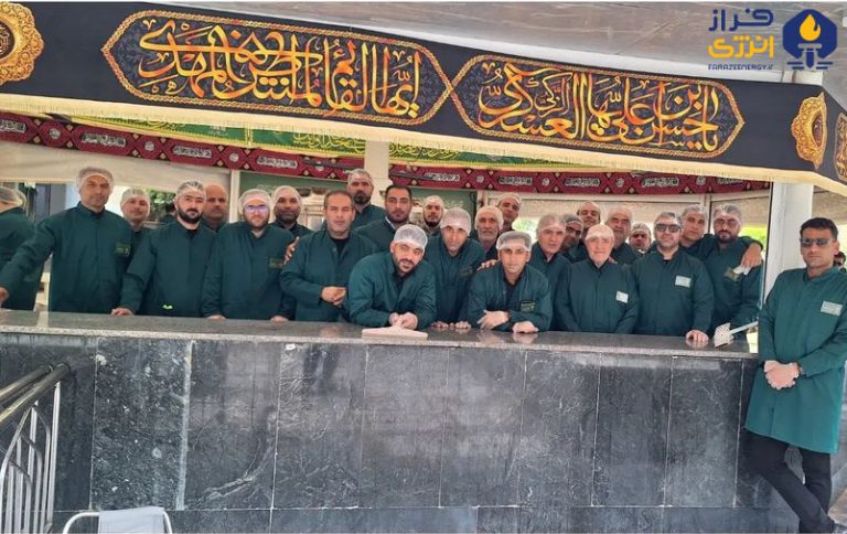 کارکنان شرکت پتروشیمی مروارید لباس خادمی امام رضا (ع) پوشیدند