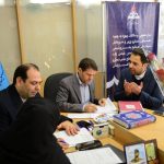 دیدار و ملاقات چهره به چهره معاون وزیر و مدیرعامل شرکت ملی صنایع پتروشیمی و مدیر توسعه منابع انسانی با کارکنان میز خدمت 13