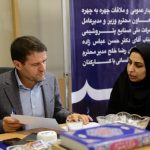 دیدار و ملاقات چهره به چهره معاون وزیر و مدیرعامل شرکت ملی صنایع پتروشیمی و مدیر توسعه منابع انسانی با کارکنان میز خدمت 2