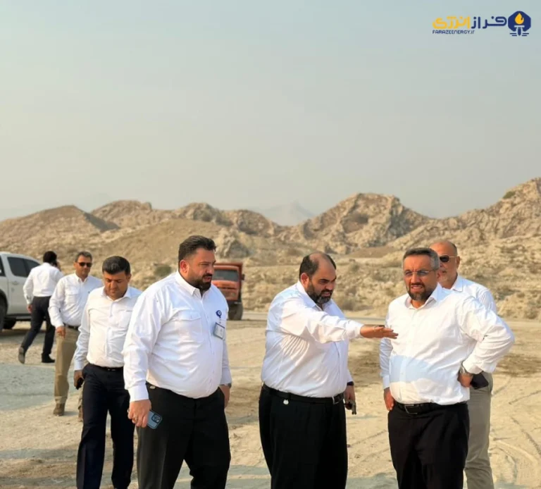 بازدید مدیرعامل و مدیران ارشد شرکت پتروشیمی جم از سایت پروژه شرکت توسعه پلیمر کنگان