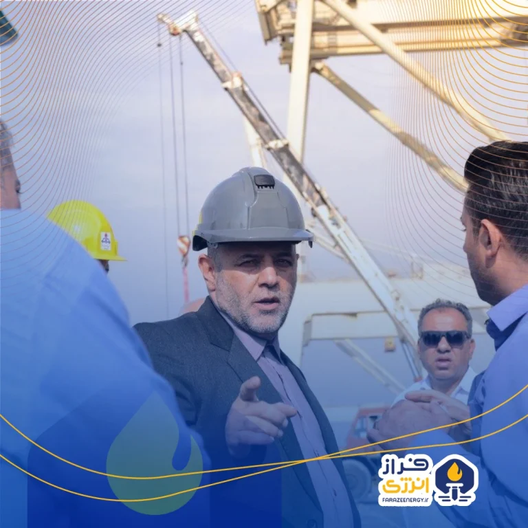 بازدید میدانی سرپرست مدیریت کنترل تولید شرکت ملی صنایع پتروشیمی از آخرین وضعیت پیشرفت اجرای پروژه‌های اسکله های عسلویه
