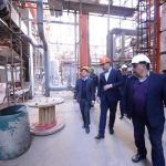 بازدید حسن عباس زاده معاون وزیر نفت و مدیرعامل شرکت ملی صنایع پتروشیمی ازطرح هایکو پتروشیمی کارون 9