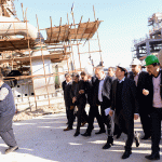 بازدید حسن عباس زاده معاون وزیر نفت و مدیرعامل شرکت ملی صنایع پتروشیمی از طرح پتروشیمی سلمان فارسی 13