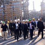 بازدید حسن عباس زاده معاون وزیر نفت و مدیرعامل شرکت ملی صنایع پتروشیمی از طرح پتروشیمی سلمان فارسی 3