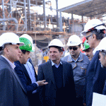 بازدید حسن عباس زاده معاون وزیر نفت و مدیرعامل شرکت ملی صنایع پتروشیمی از طرح پتروشیمی سلمان فارسی 4