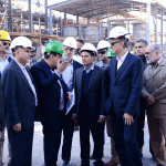 بازدید حسن عباس زاده معاون وزیر نفت و مدیرعامل شرکت ملی صنایع پتروشیمی از طرح پتروشیمی سلمان فارسی 5