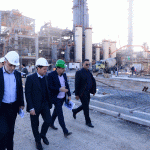 بازدید حسن عباس زاده معاون وزیر نفت و مدیرعامل شرکت ملی صنایع پتروشیمی از طرح پتروشیمی سلمان فارسی 8