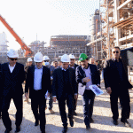بازدید حسن عباس زاده معاون وزیر نفت و مدیرعامل شرکت ملی صنایع پتروشیمی از طرح پتروشیمی سلمان فارسی 9