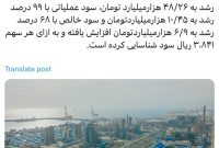 رشد ۶۸ درصدی سود خالص ۹ ماهه پتروشیمی جم