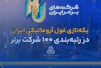یکه‌تازی غول آروماتیکی ایران در رتبه‌بندی ۱۰۰ شرکت برتر