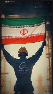 پوستر تبریک ۲۲ بهمن پیروزی انقلاب اسلامی روابط عمومی پالایش گاز هویزه خلیج فارس