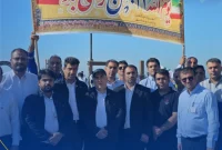 حضور پرشور کارکنان پتروشیمی مروارید در راهپیمایی چهل و ششمین سالگرد پیروزی انقلاب اسلامی