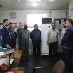 بازدید نوروزی مهندس خسروی سرپرست محترم پتروشیمی آبادان از واحدهای عملیاتی 10