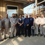 بازدید نوروزی مهندس خسروی سرپرست محترم پتروشیمی آبادان از واحدهای عملیاتی 13