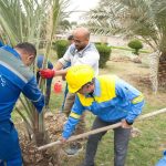 کارکنان شرکت پتروشیمی بوعلی سینا در روز ملی درختکاری نخل کاشتند 3