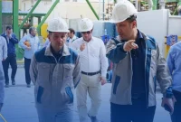 حضور سرپرست شرکت پتروشیمی ارغوان‌گستر ایلام در کنار تیم راه‌اندازی