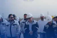 در سومین بازدید فروردین ماه دکتر رفیق دوست از مگا پروژه پتروشیمی پتروالفین فن آوران