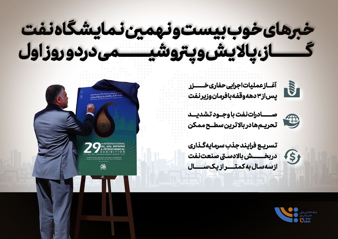خبرهای خوب بیستونهمین نمایشگاه نفت ایران خبرهای خوب بیستونهمین نمایشگاه نفت ایران