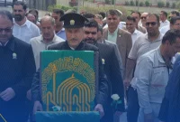 حضور پرچم متبرک حرم امام رضا (ع) در شرکت مبین انرژی خلیج فارس