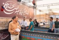 توزیع غذای گرم در بین عزاداران حسینی در موکب آریاساسول