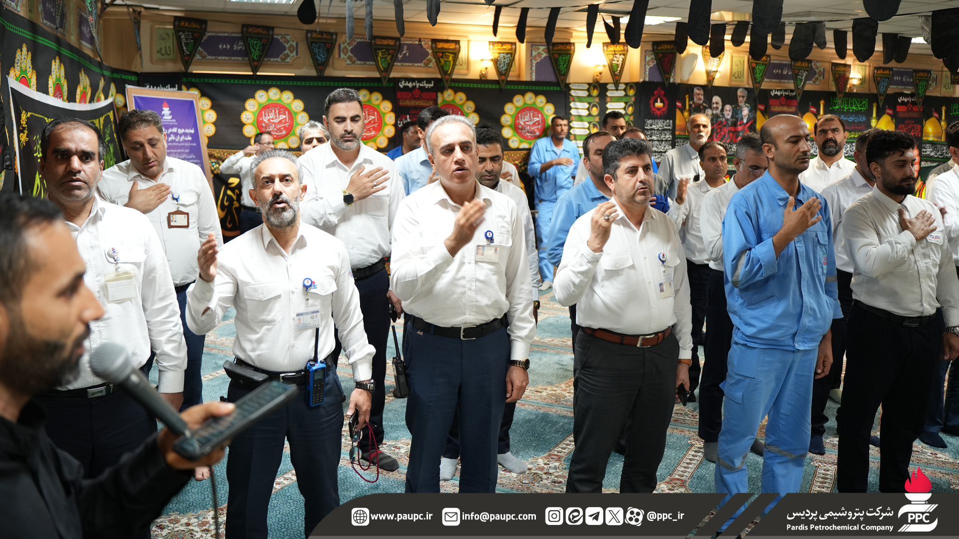 آیین گرامیداشت شهدای جنگ ۱۲ روزه در پتروشیمی پردیس آیین گرامیداشت شهدای جنگ ۱۲ روزه در پتروشیمی پردیس