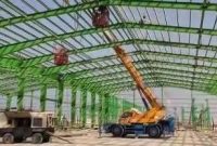 گزارش تصویری عملیات احداث سوله Spare Part Building شرکت توسعه پلیمر کنگان