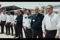 همزمان با آغاز هفته دولت در مراسمی پرچم مقدس جمهوری اسلامی ایران در پتروشیمی فارابی به اهتزاز درآمد