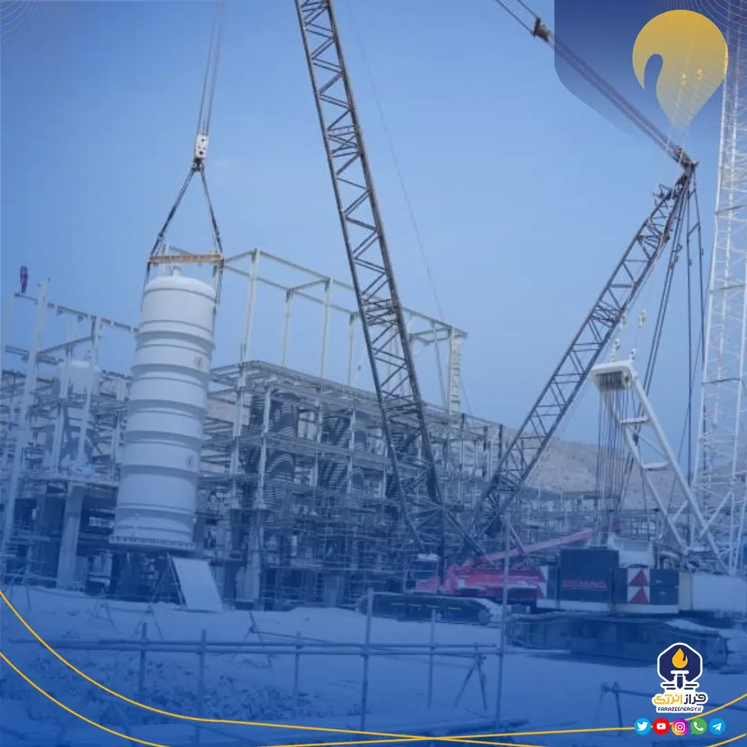 نصب نخستین مخزن تیپ سنگین ساخت داخل در سایت صنایع پلیمر گچساران