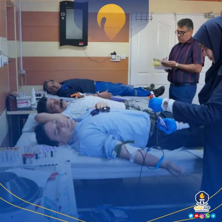 مشارکت گسترده کارکنان پتروشیمی بندرامام در سنت حسنه اهدای خون