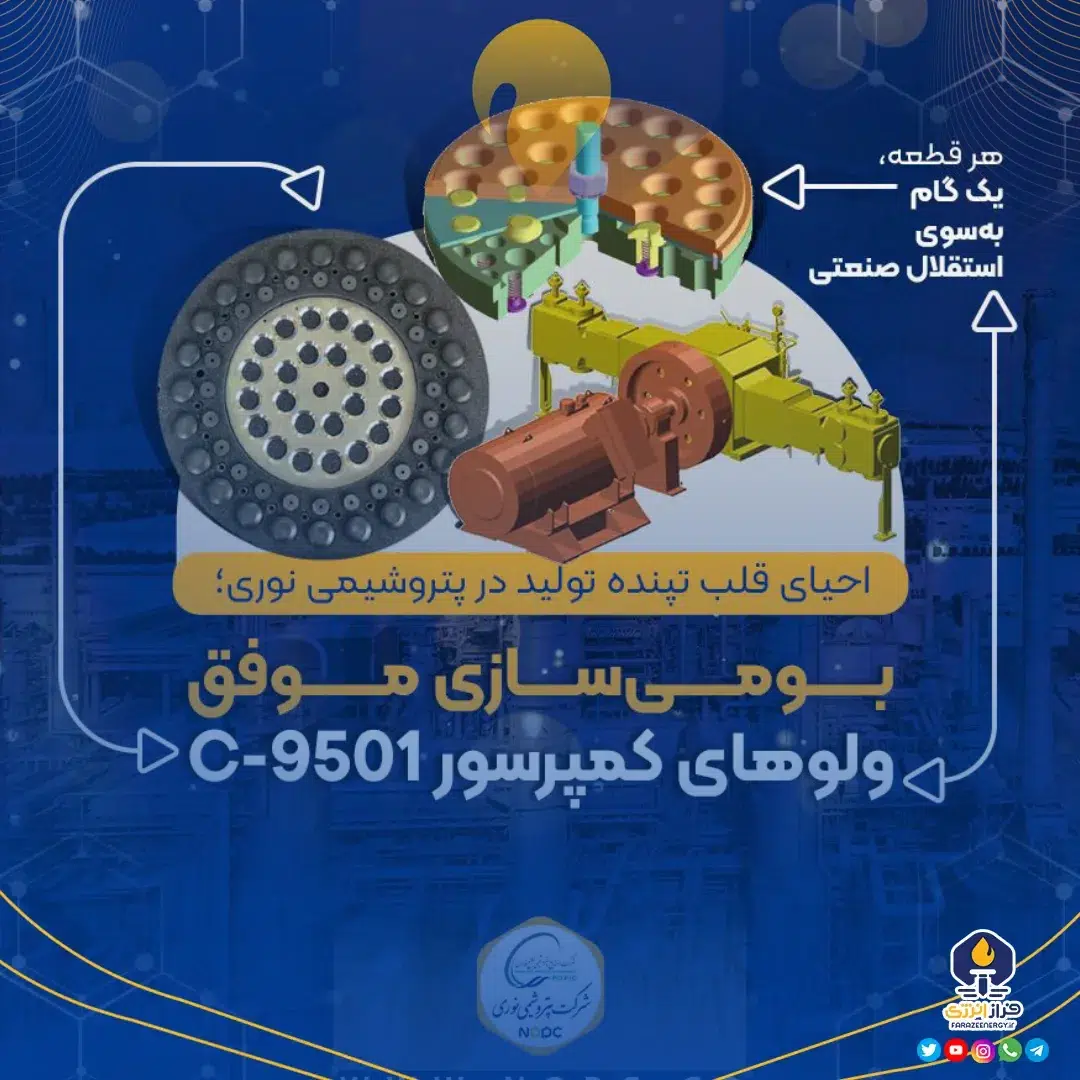 بومی‌سازی موفق ولوهای کمپرسور C-9501