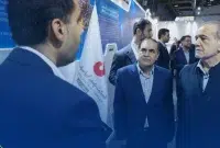 بازدید رئیس‌جمهور از غرفه آریاساسول در نمایشگاه فناوری‌های پیشرفته ایران