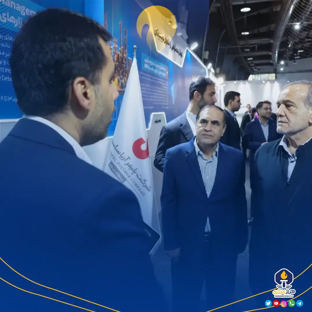 بازدید رئیس‌جمهور از غرفه آریاساسول در نمایشگاه فناوری‌های پیشرفته ایران