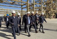 بازدید میدانی مدیرعامل از پروژه‌های در دست اقدام پالایش گاز هویزه خلیج‌فارس