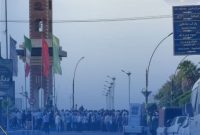 بزرگ‌ترین تجمع صنفی پارس جنوبی مقابل فرمانداری عسلویه