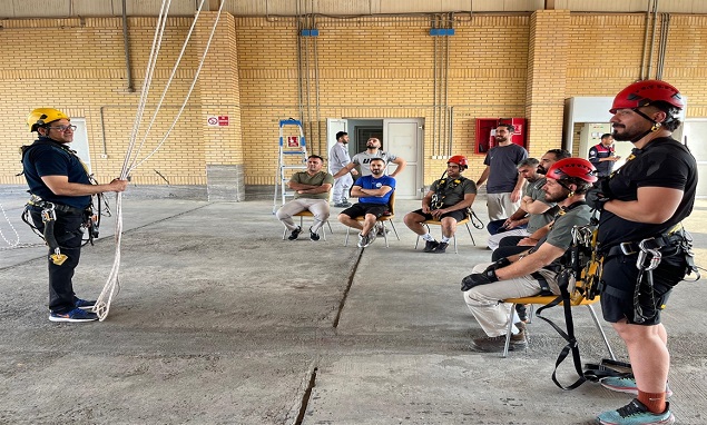 پالایش گاز هویزه مهارت کارکنان در عملیات ارتفاع را ارتقا داد