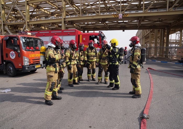 مانور نشت گاز H₂S در پالایش گاز هویزه خلیج‌فارس