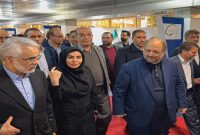 بازدید مدیرعامل گروه صنایع پتروشیمی خلیج‌فارس از غرفه پالایش گاز هویزه در پتروفن ۱۴۰۴