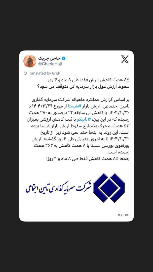 ‏سقوط ارزش غول بازار سرمایه کی متوقف می شود؟