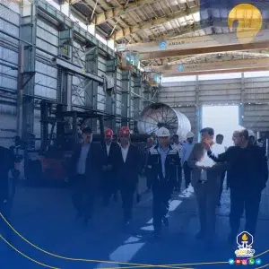 بازدید مدیرعامل پتروشیمی فن‌آوران از پروژه CO₂ Capture و روند ساخت تاورها در ماشین‌سازی پارس
