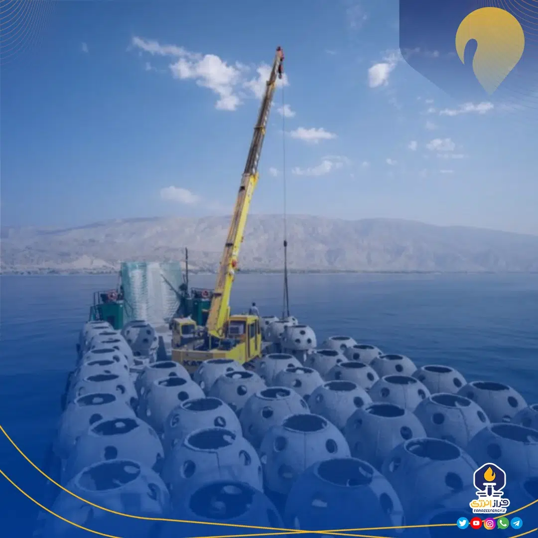 زیستگاه‌های مصنوعی دریایی عسلویه و کنگان با مشارکت آریاساسول مستقر شد