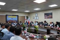 استقبال پرشور کارکنان کیمیای پارس خاورمیانه از رضا گنجی مدیرعامل شرکت کیمیای پارس خاورمیانه