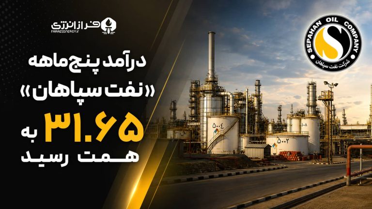 درآمد پنج‌ماهه «نفت سپاهان» به ۳۱.۶۵ همت رسید