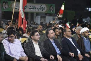 حضور دکتر شیخان در دویست و ششمین تجمع شبانه مردمی در عسلویه