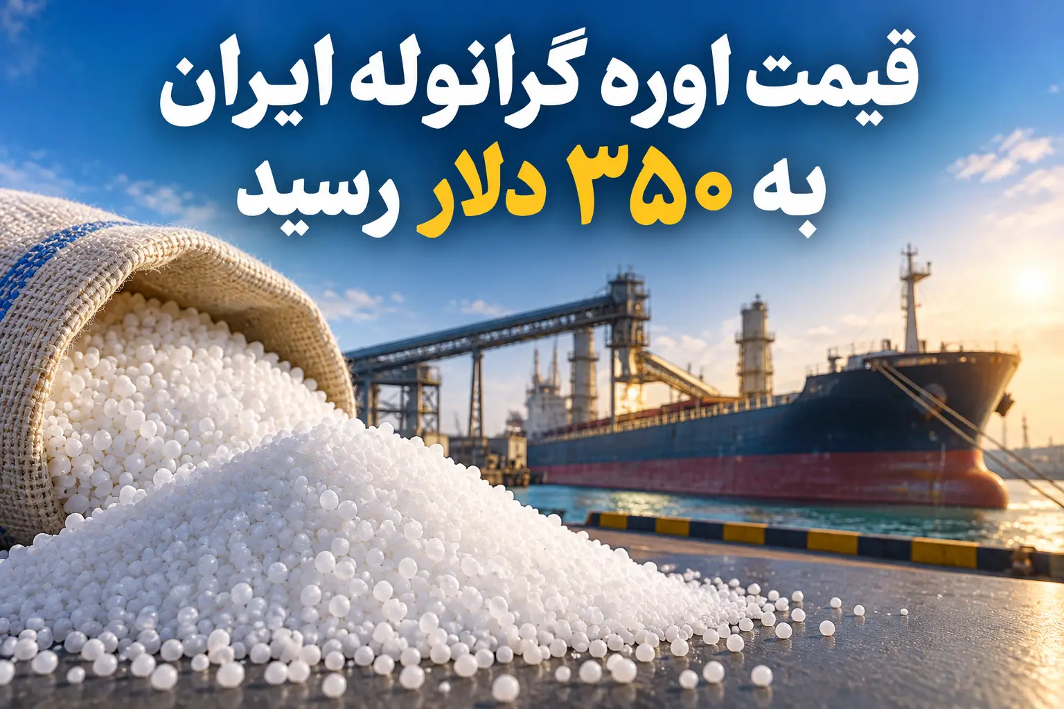 قیمت اوره گرانوله ایران به ۳۵۰ دلار رسید