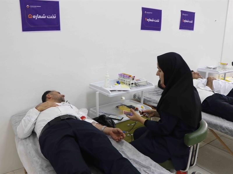 اهدای نزدیک به ۵۹ لیتر خون توسط کارکنان دماوند انرژی