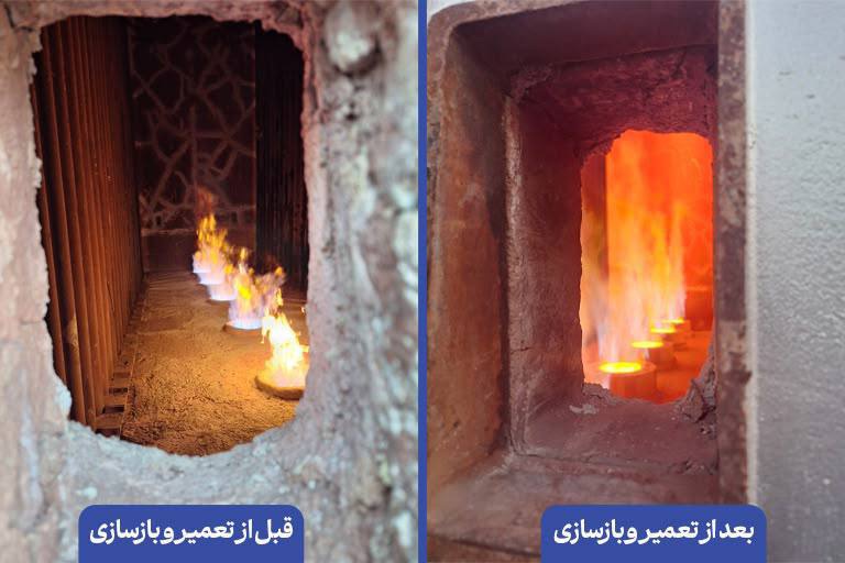 مشعل های جدید کوره ۲۰۱ واحد آروماتیک پتروشیمی بندرامام با کاهش ۷ درصدی مصرف سوخت و صرفه جویی سالانه ۱۷۴ میلیارد تومان