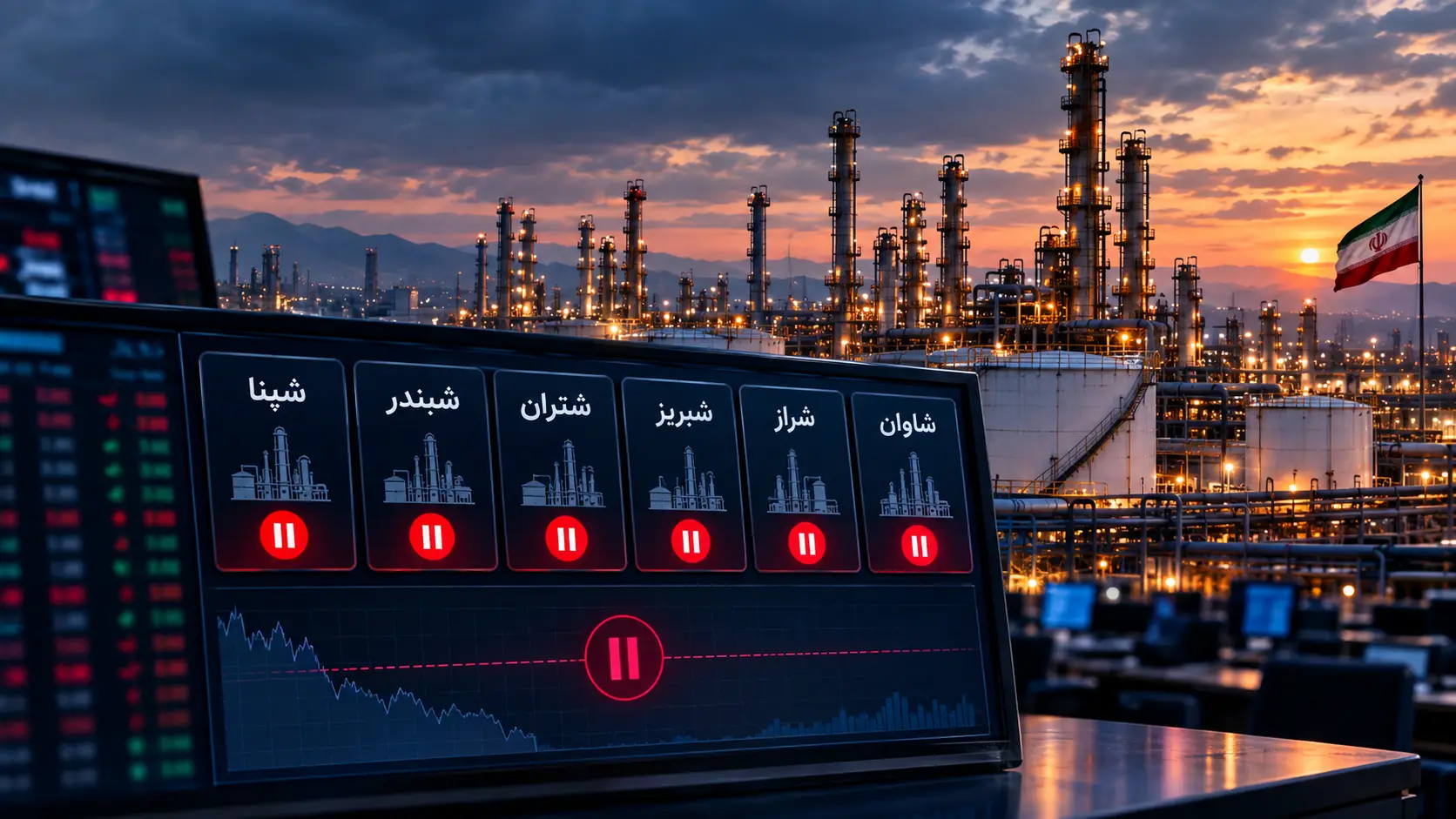 شش نماد پالایشی تا ۲۲ مهر تعلیق شدند؛